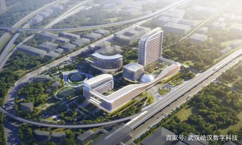 「真实项目案例」医院效果图二:武汉市某专科医院新院区