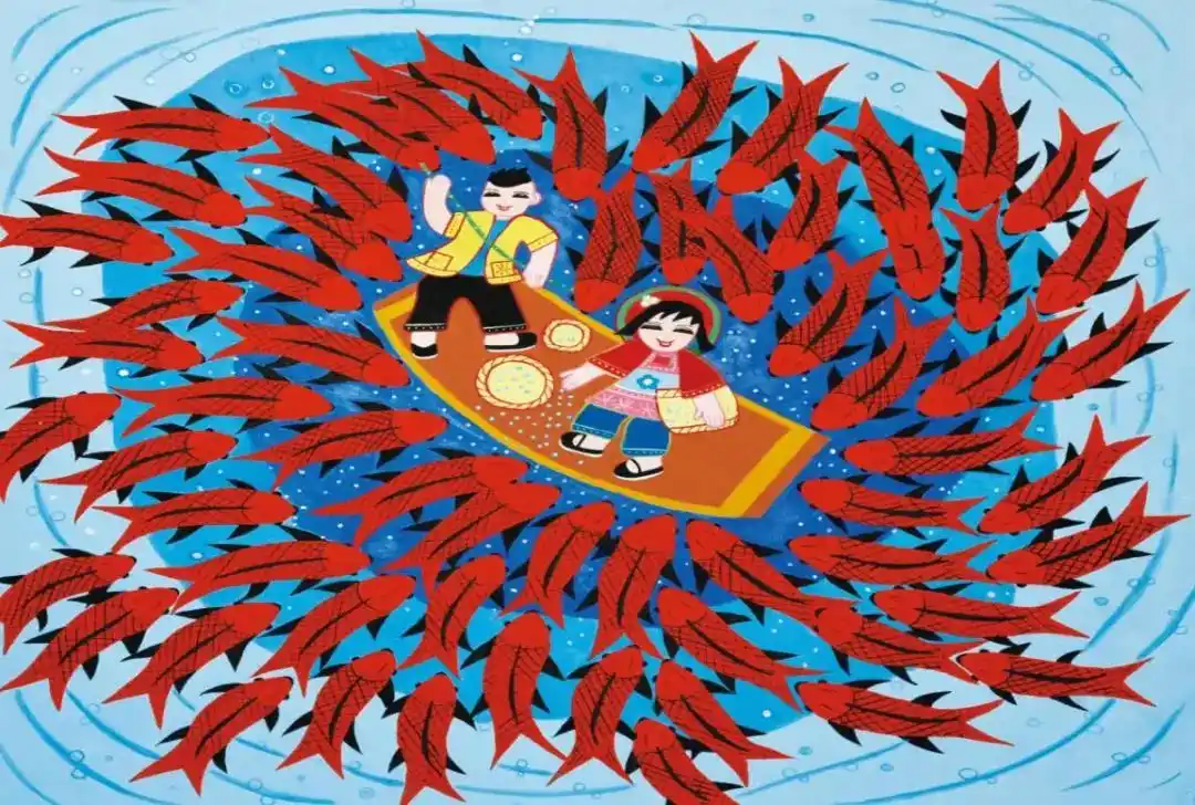 山西省农民画优秀作品展展现新农村新气象