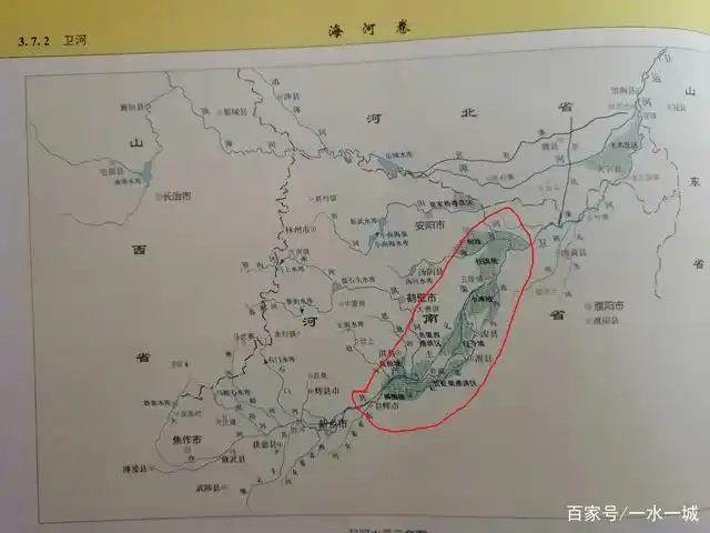 黄河北夺海河,南侵淮河,从而形成了以黄河为分界线的海河和淮河流域
