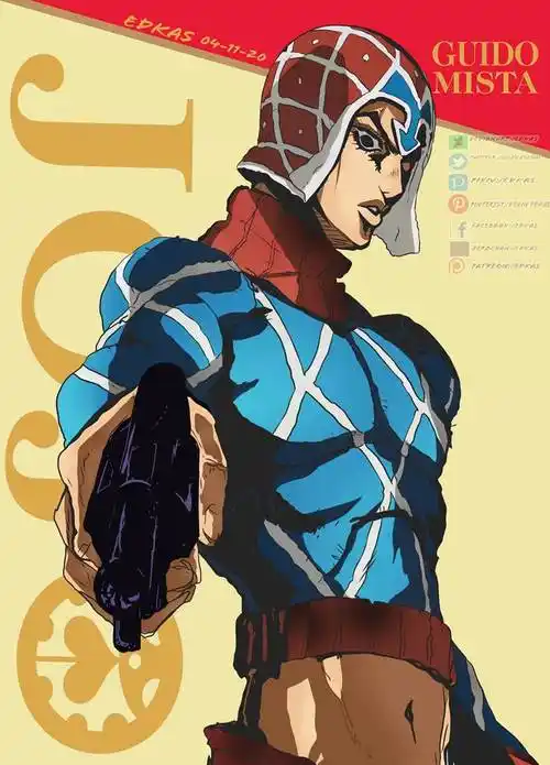 jojo的奇妙冒险盖多·米斯达插画图片