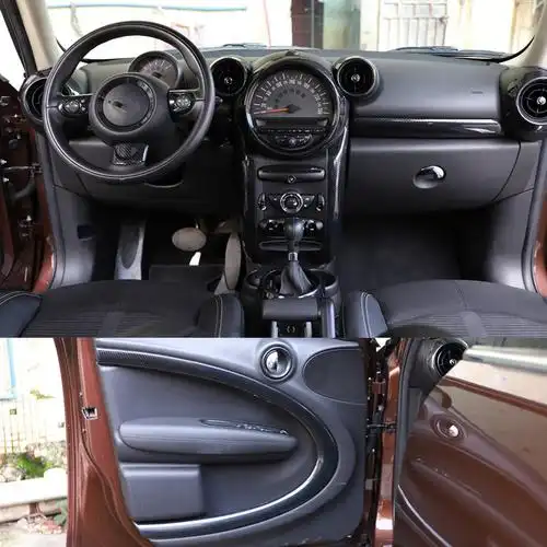 专用宝马迷你内饰mini车内装饰方向盘改装r55r56中控汽车贴片 原价38