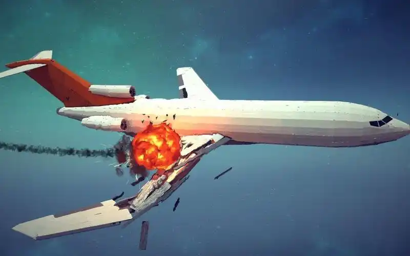 围观besiege波音727被导弹击中空中爆炸坠毁bigmathis