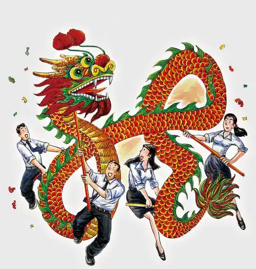 舞龙企业商务年会插图