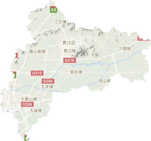 贾汪区高清地形地图,贾汪区高清谷歌地形地图