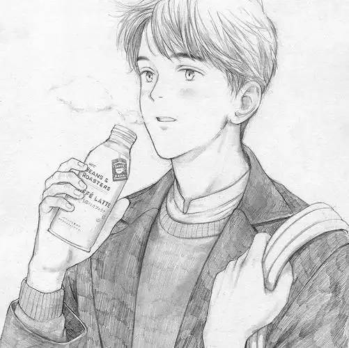 q版动漫人物素描,绘画灵感铅笔画漫画人物像-星座-荣耀易学