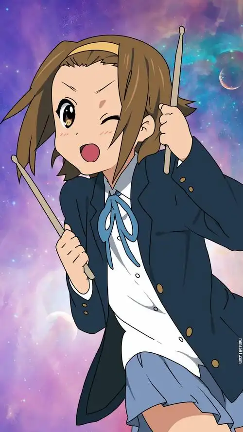 轻音少女中的鼓手田井中律tainaka ritsu手机壁纸图片集1080x1920