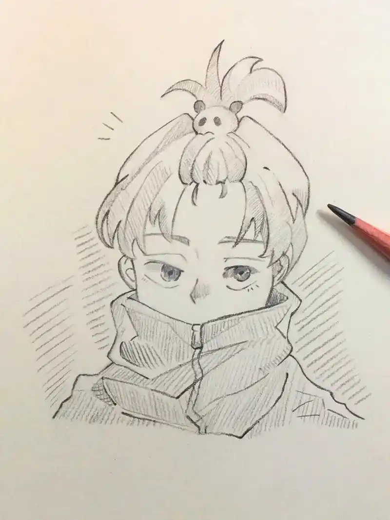 咒术回战 #狗卷棘 #手绘 #简笔画 咒术回战狗卷棘简笔画 - 抖音