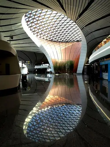 北京大兴国际机场航站楼一瞥