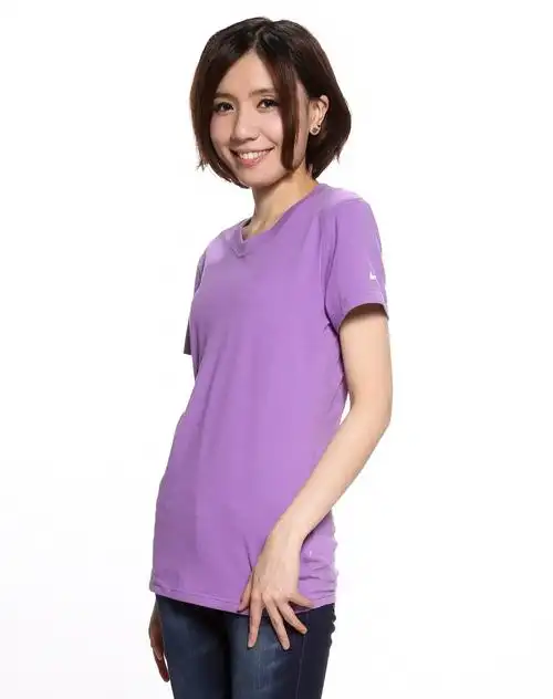 女款紫色短袖t恤 训练系列