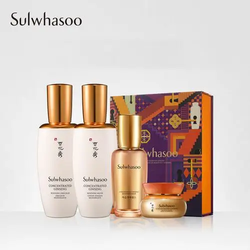 雪花秀滋盈生人参4件套水乳霜精华套装