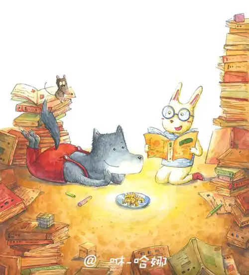 笨狼的故事童书_咻-哈娜__插画师作品_涂鸦王国gracg.com
