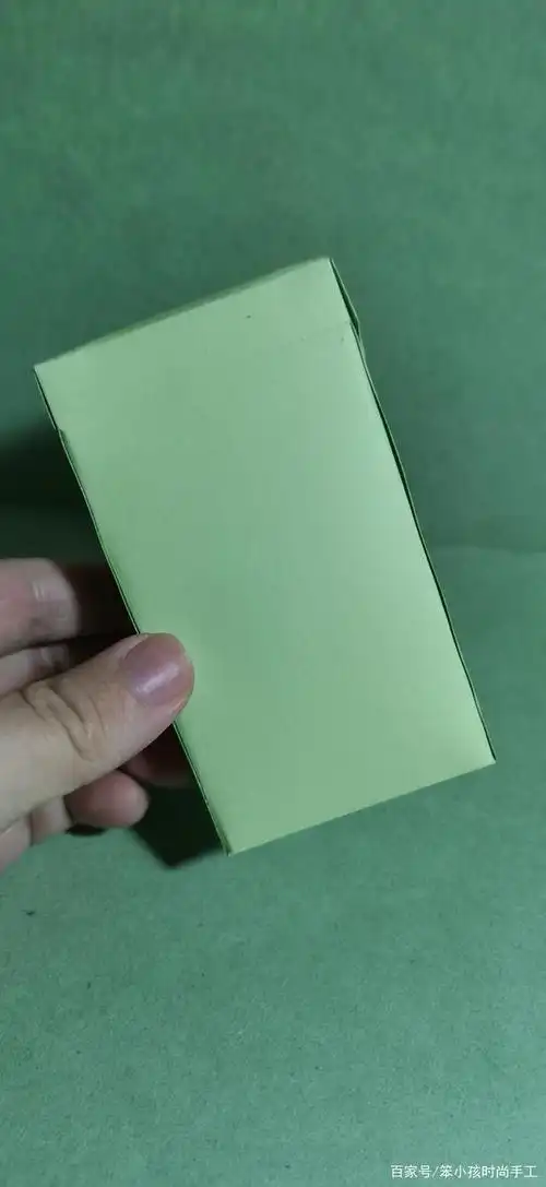 纸艺烟盒diy成品照与图纸