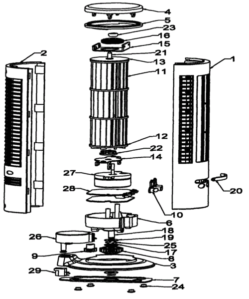 cn201475005u_一种塔式风扇失效
