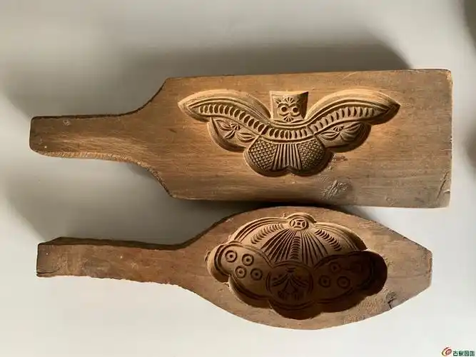 雕工细腻的花模子4只包老物件