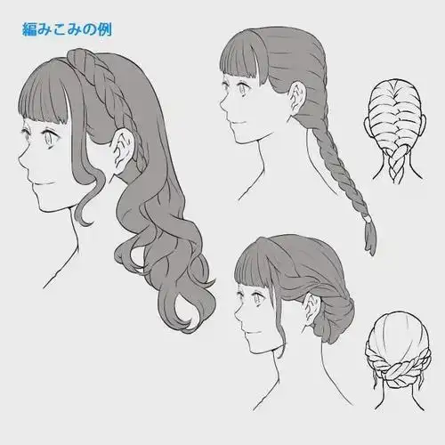 【绘屏教育】女生麻花辫怎么画?教你画不同类型的辫子画法教程!