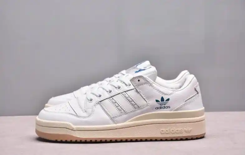 三叶草阿迪达斯【forum 84 low】魔术贴线头蓝男女鞋情侣休闲复古运动