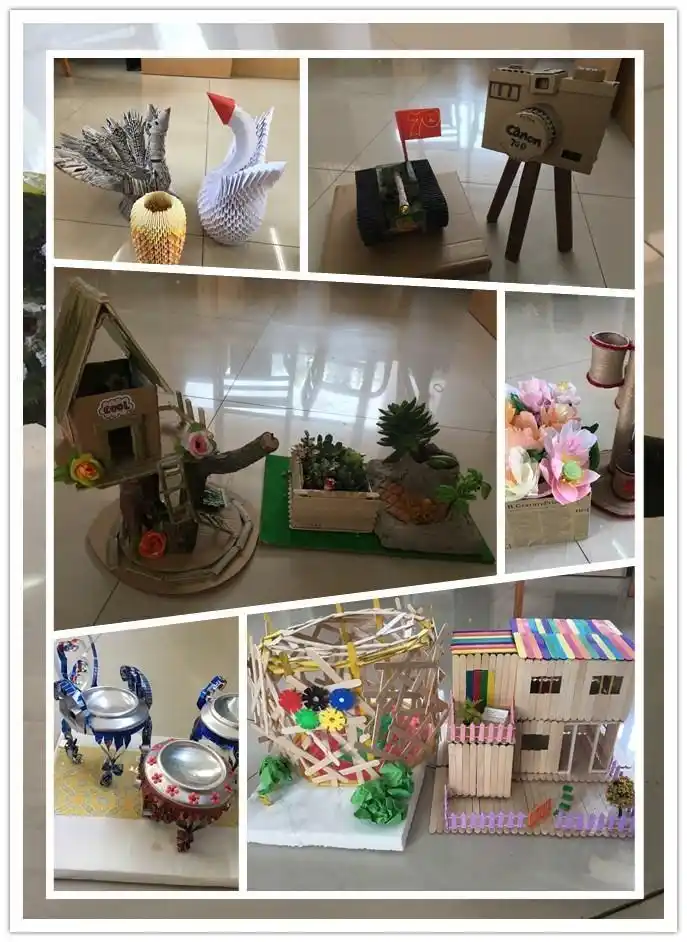 宁波市第十五中学开展"环保创意手工diy"展评活动