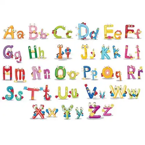 26个英文字母表墙贴可爱卡通婴幼婴幼儿儿童幼儿园墙贴