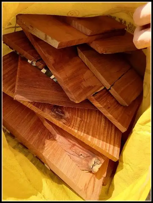 赞比亚血檀板料双面厚度小件中件梳子多用途diy原木木方