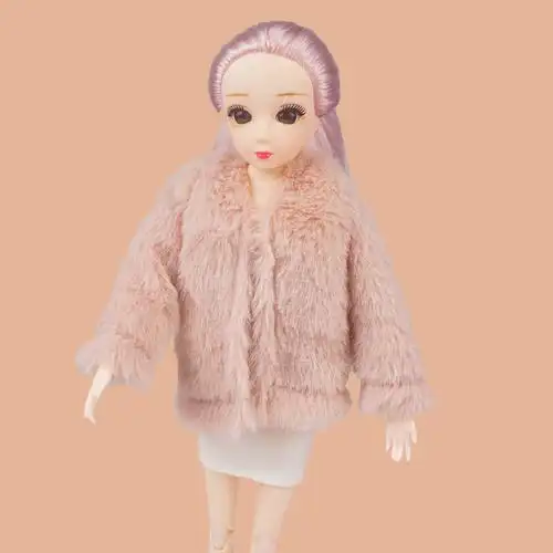 可怡芭比娃娃30厘米玩偶冬装毛衣外套包包围巾配件玩具现货