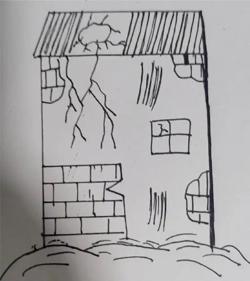 破旧的房子简笔画(可借用99)