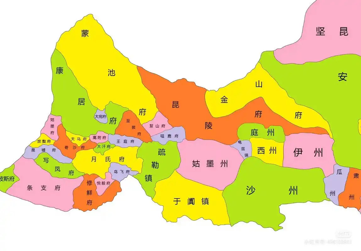 能找到自己所处的地区吗#  唐朝时期的部分行政区划分