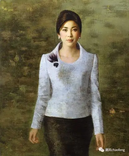 谢楚余的人物油画