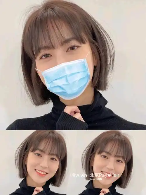 北京发型 北京剪发 圆脸发型圆脸,方脸大脸肉肉脸很适合的短发92