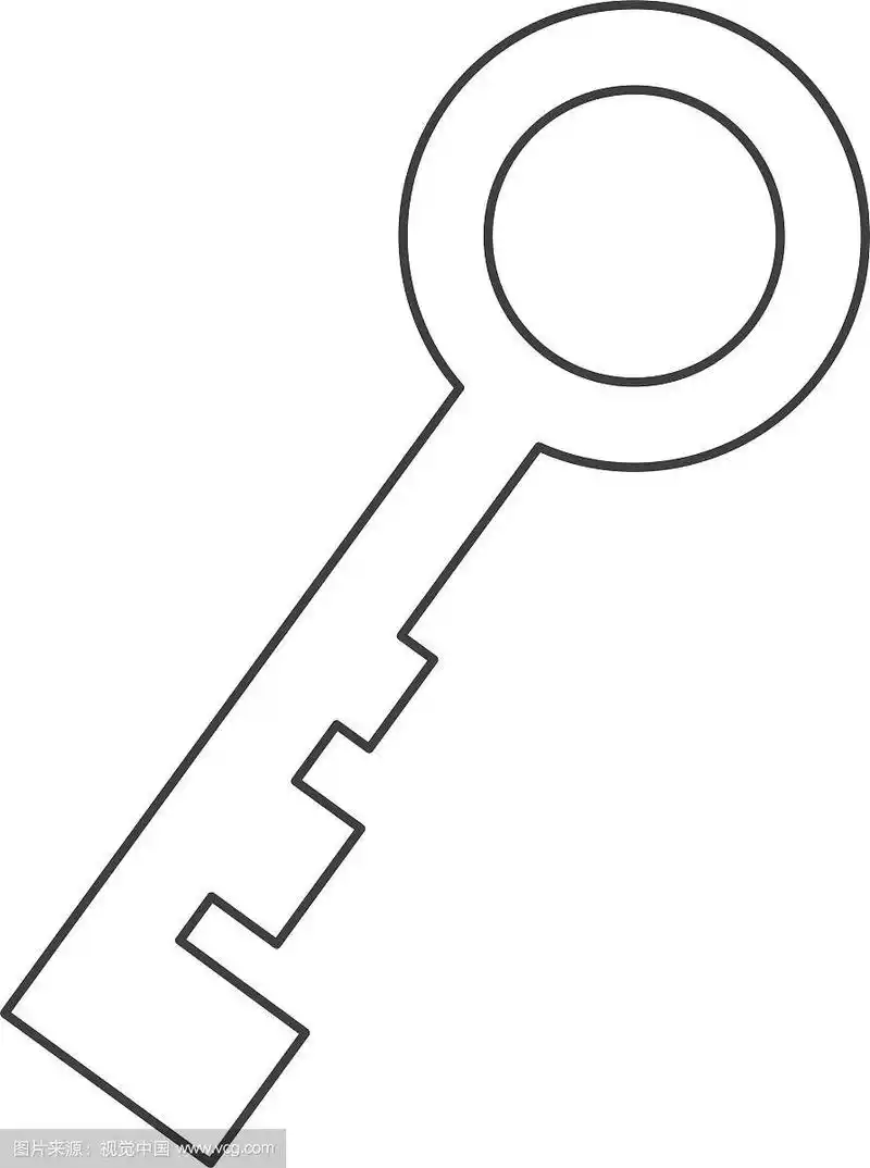 复古的钥匙图标