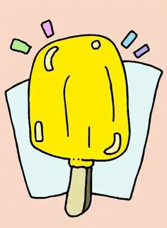 大头棒冰简笔画 大头冰棒图片