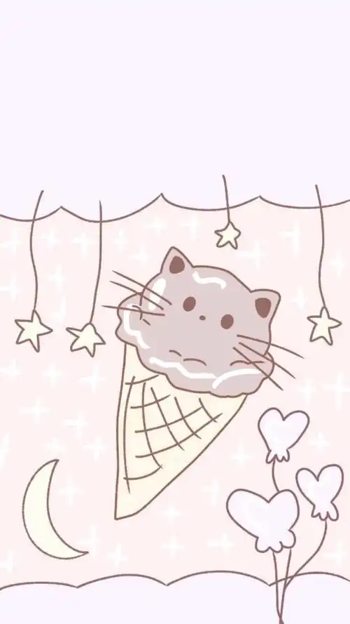 卡通可爱背景简笔画