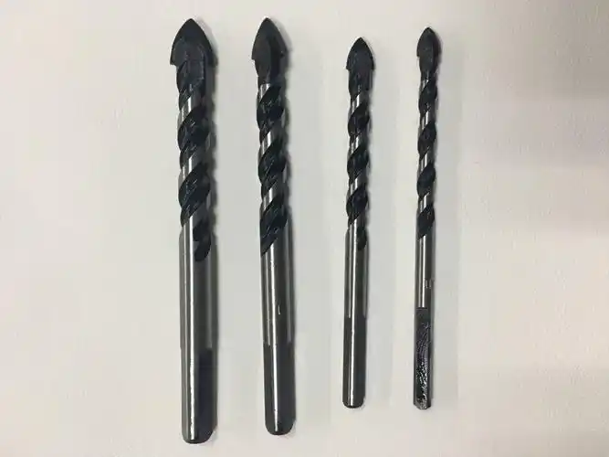 史利得三角钻头加长麻花玻璃陶瓷水泥砖墙钻头6-12mm超硬合金钻头