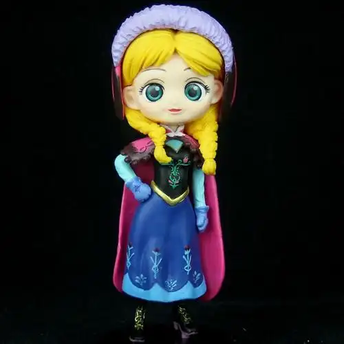 q版婚纱灰姑娘美人鱼贝尔茉莉公主摆件 生日蛋糕情景装饰烘焙玩偶 盒