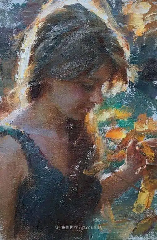 美国画家伯特库姆斯人物油画作品选