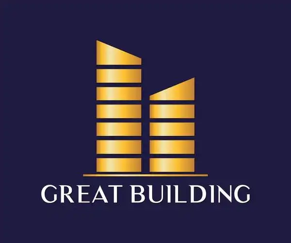 收藏 关键词:金色几何建筑标志图片下载,个性创意标志,logo设计,创意