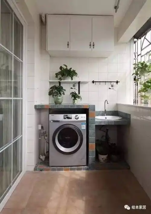 做一个1平方米砖砌阳台洗衣台实用得不要不要的