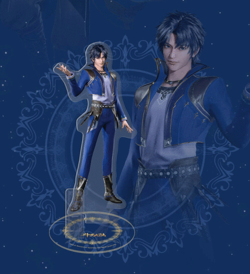 60斗罗大陆人物模型立牌全套亚克力唐三小舞朱竹清动漫周边娃娃来图