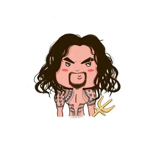 随手画了一个小海王,有缺点,请见谅[z我赞]