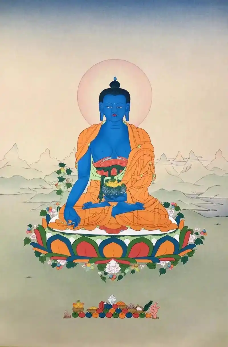 药师佛.8:【收藏唐卡】收藏级噶玛噶孜 70-50cm 唐卡 - 抖音