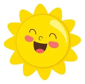 太阳表情包模板