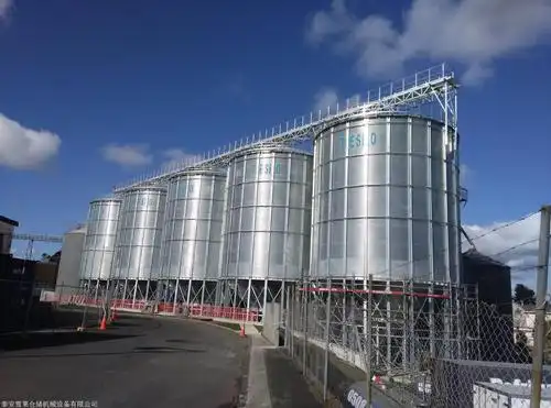 供应大米加工厂用800吨稻谷钢板仓钢板仓厂家