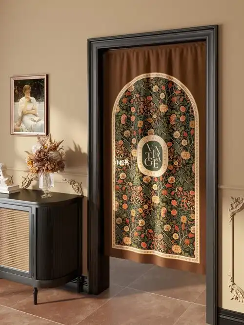 美式复古门帘就它了,美哭了!