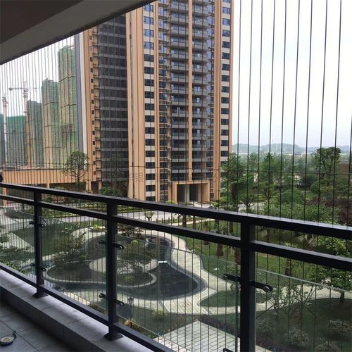 隐形防盗窗户阳台儿童防护网高层不锈不锈钢钢丝防盗窗