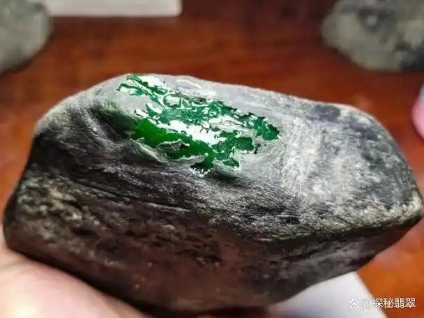 缅甸莫湾基帝王绿翡翠原石