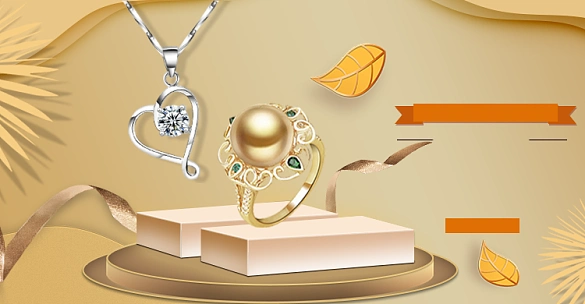 珠宝首饰活动背景图片