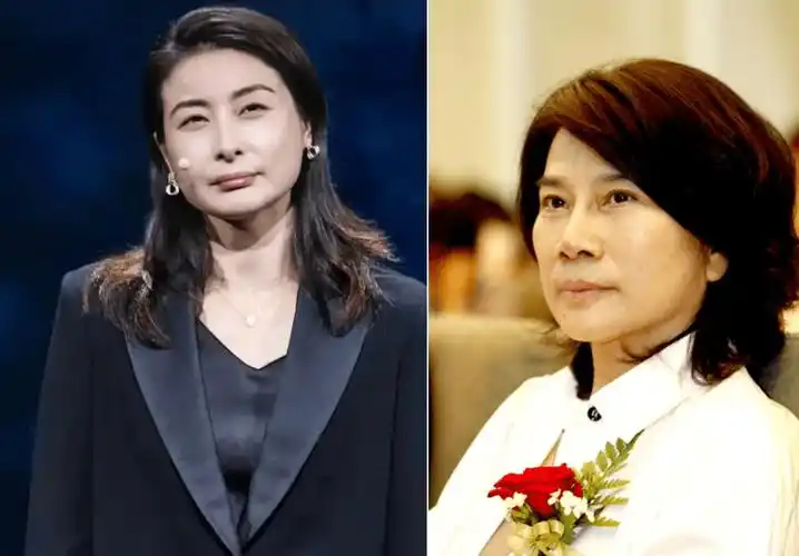 郭晶晶登台演讲疑露怯,含胸驼背摇头晃脑似傻大姐,疑撞脸董明珠_豪门