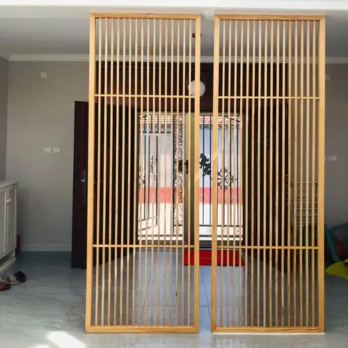 新中式实木镂空屏风隔断