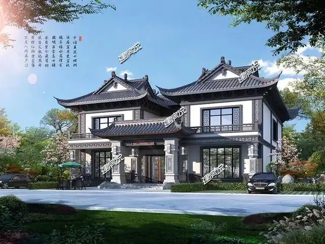 建房说图纸30款中国风别墅中式四合院