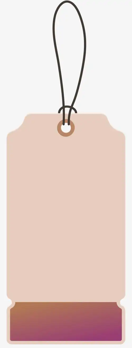 简约纸质吊牌png素材-90设计