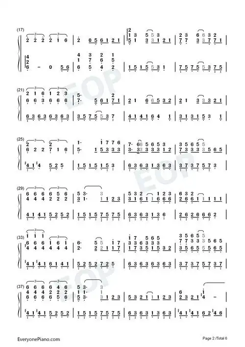 富士山下钢琴简谱-陈奕迅演唱2